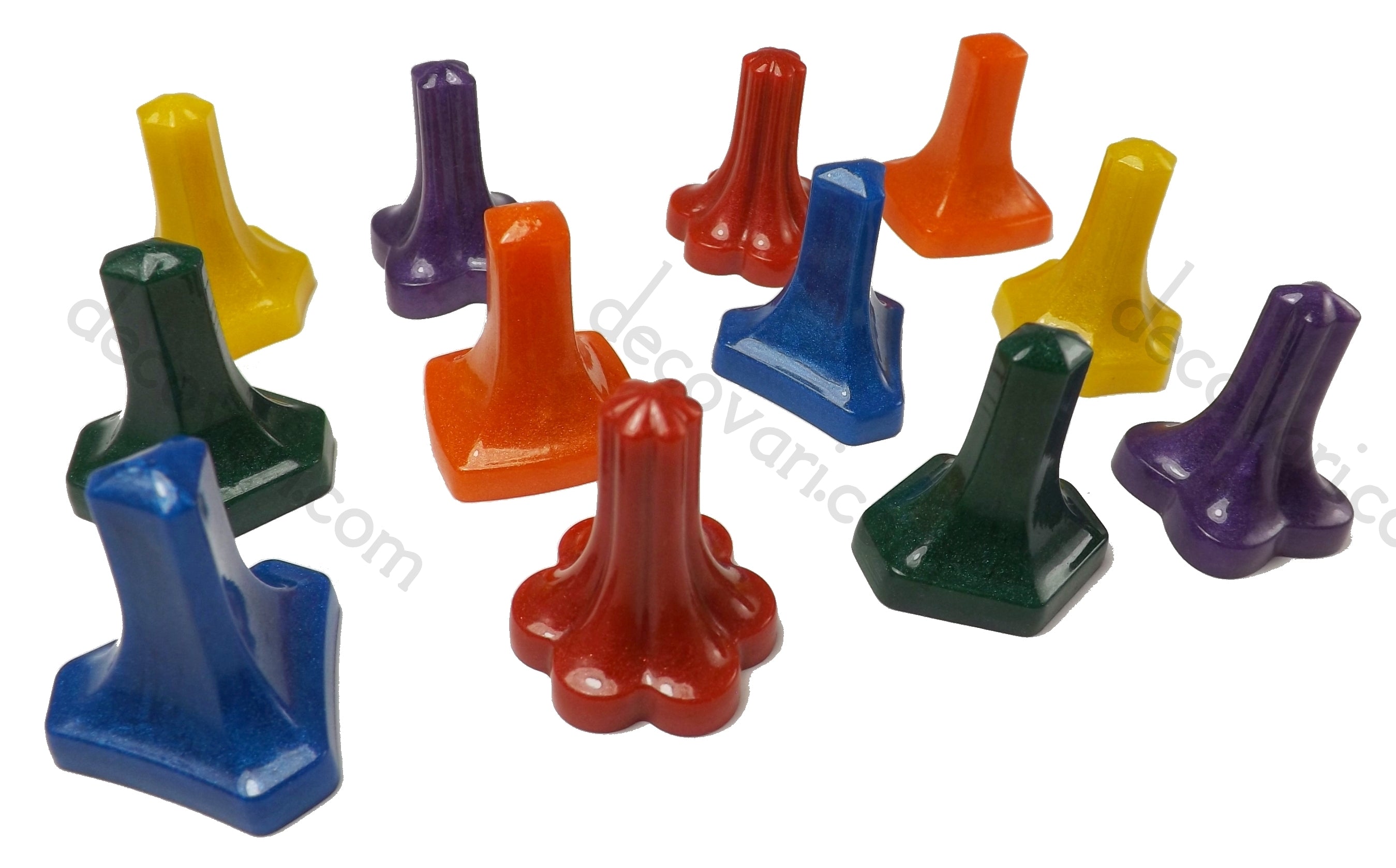 12-pc Magnetic Pushpin Set "Classic Colours"