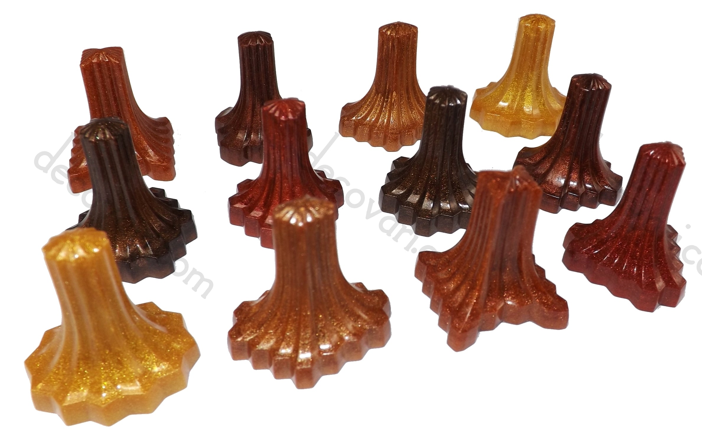 12-pc Magnetic Pushpin Set "Gold Ombre"