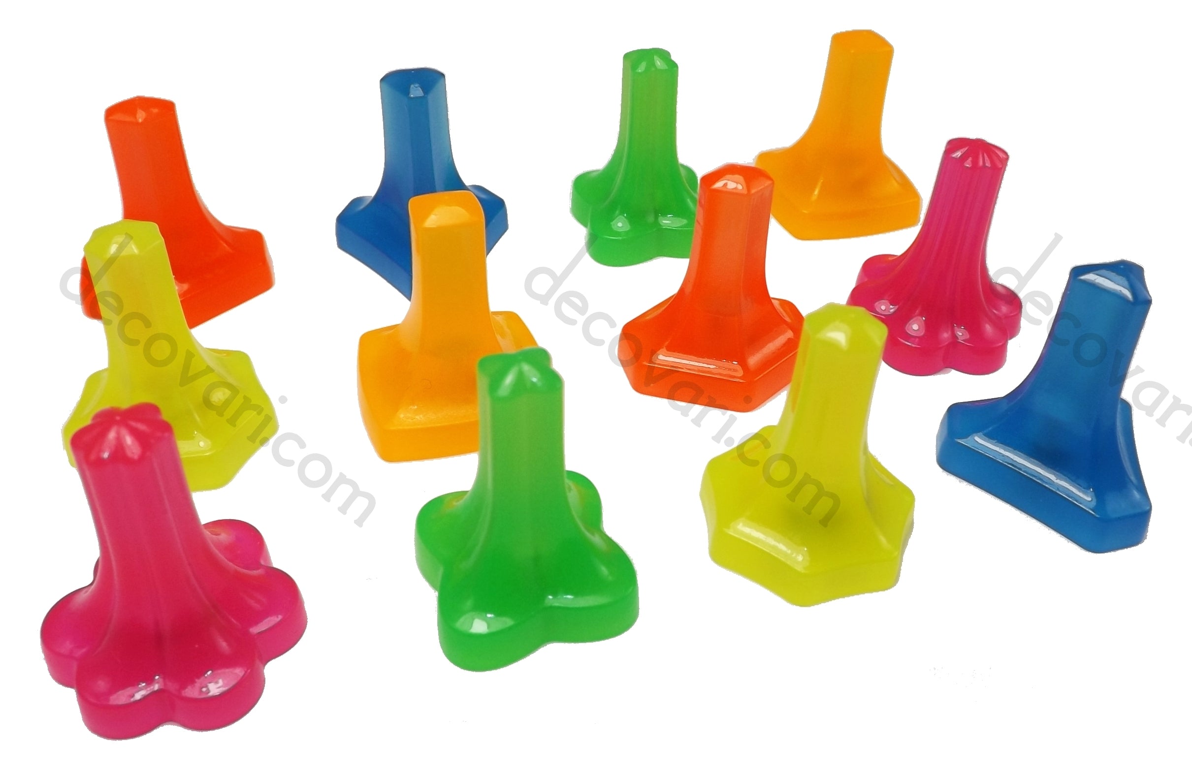 12-pc Magnetic Pushpin Set "UV Reactive"